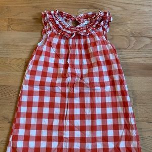Red gingham dress